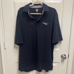 FootJoy Men’s ‘Augusta Pines’ Midnight Blue Golf Polo. Sz Large